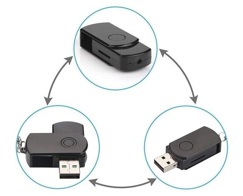 Μίνι κατασκοπευτική κάμερα USB με κλειδί flash drive