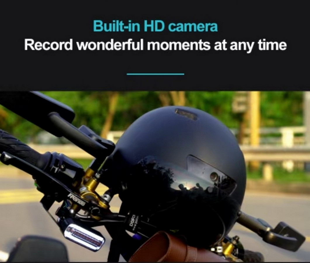 ενσωματωμένη κάμερα σε κράνος ποδηλάτου με εγγραφή