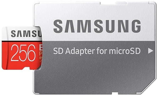 Κάρτα μνήμης micro SDXC 256 GB Προσαρμογέας Samsung EVO PLUS + SD