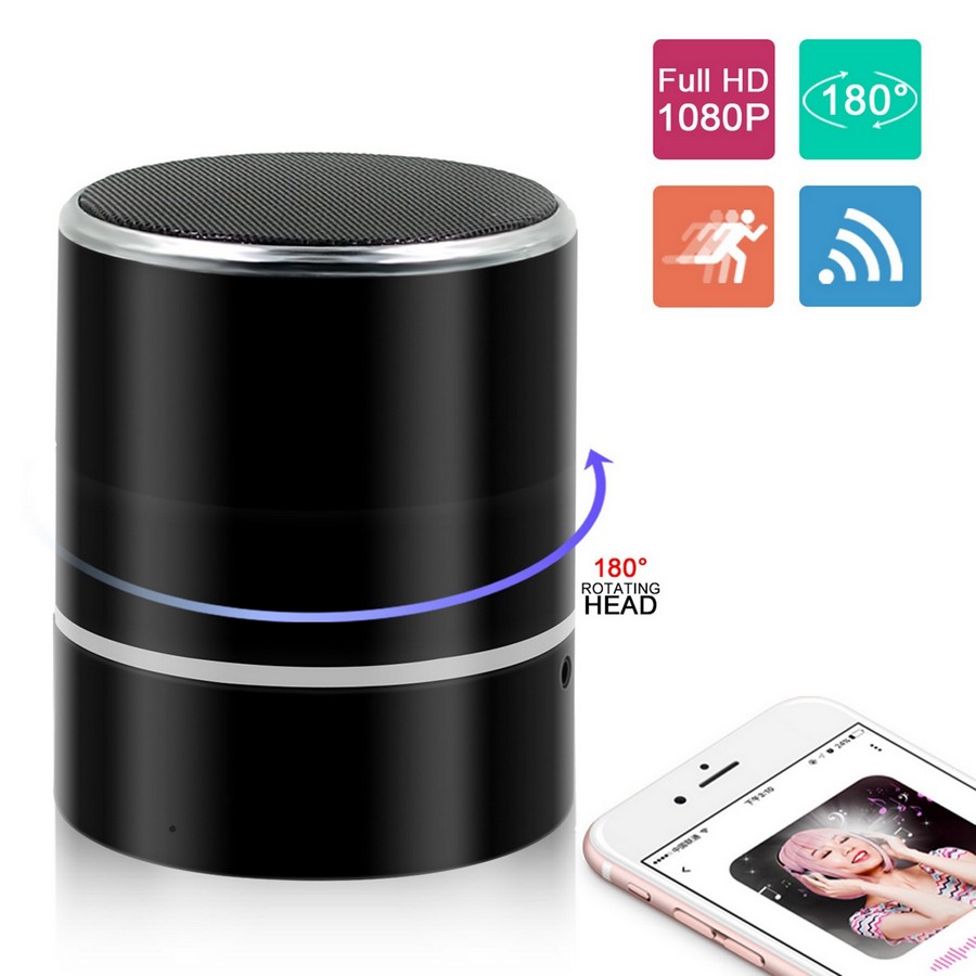 Ηχείο Bluetooth με περιστρεφόμενη κάμερα FULL HD Wifi P2P