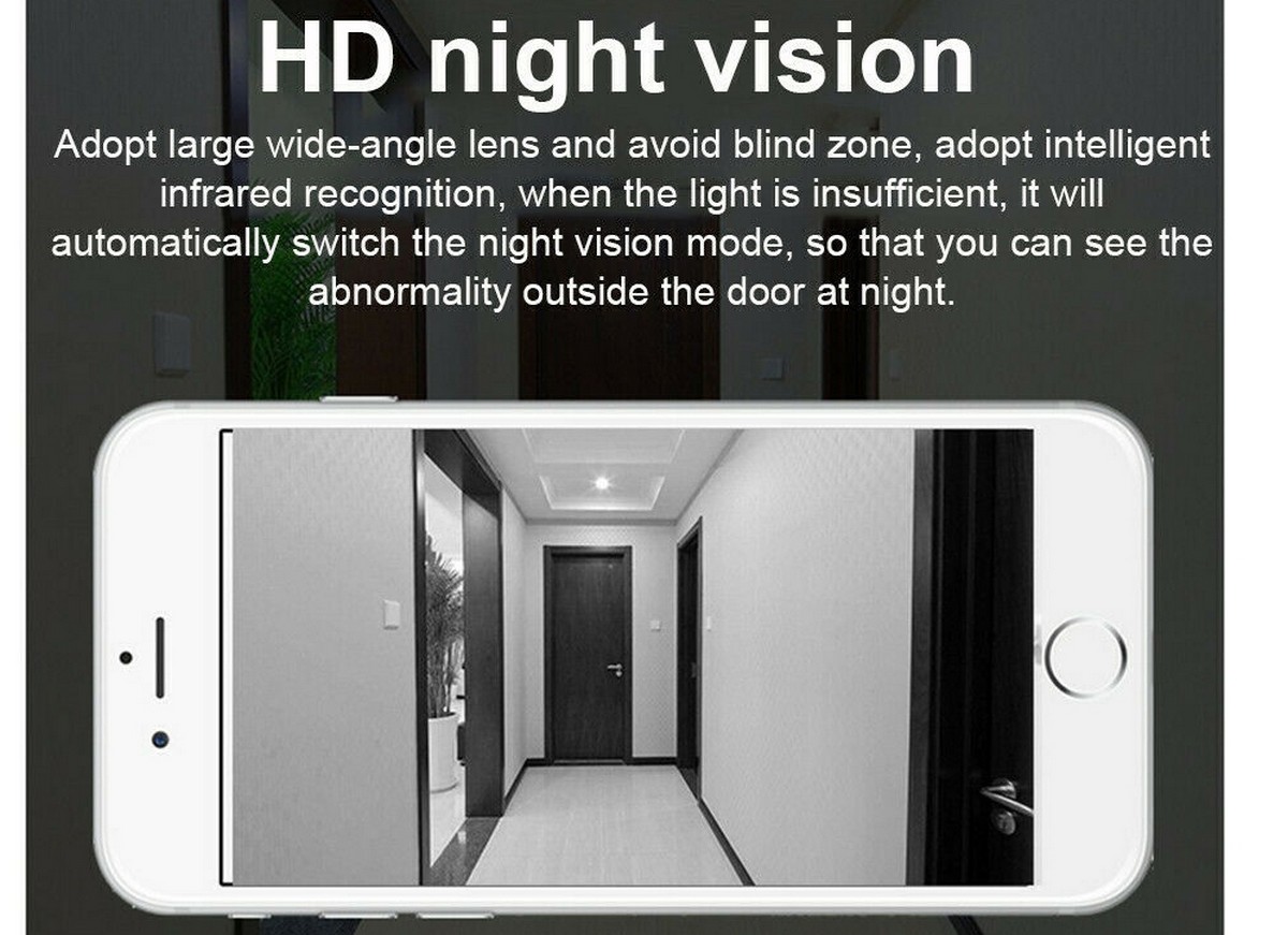 IR LED νυχτερινή όραση 8m - κουδούνι για το σπίτι