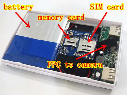 Gsm powerbank με κάμερα σε κάρτα sim