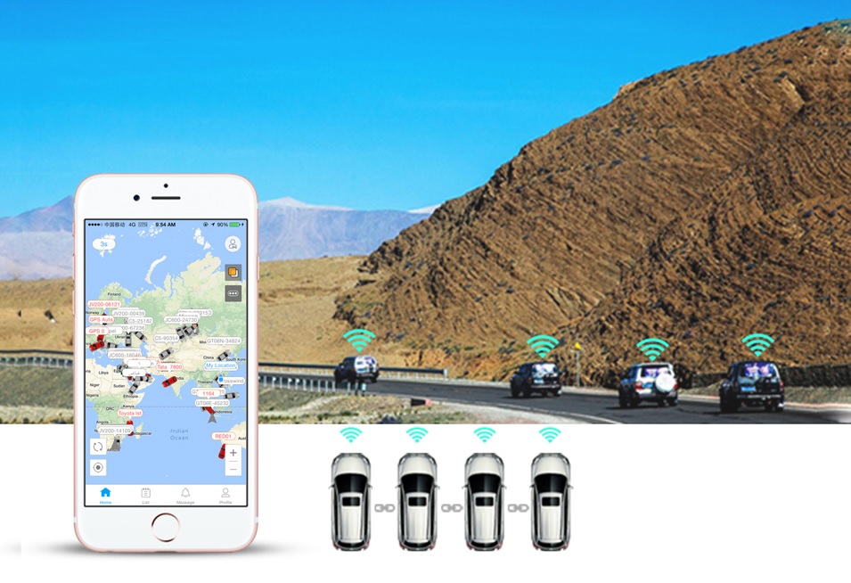 ένα GPS tracker διαχείρισης στόλου