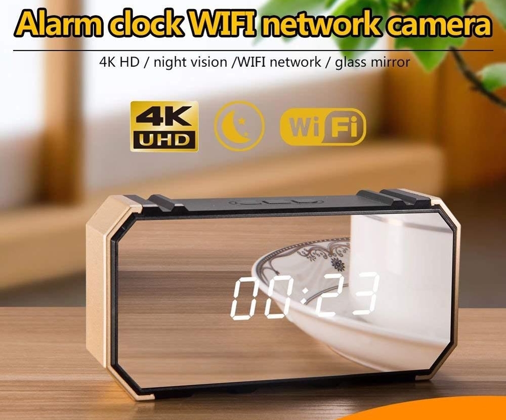 4K wifi κάμερα στο ξυπνητήρι