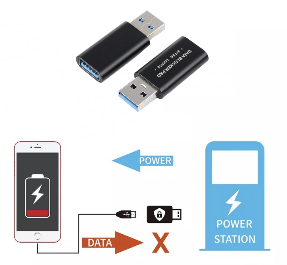 Προστασία για κινητό smartphone κατά τη φόρτιση USB - Data Blocker Pro