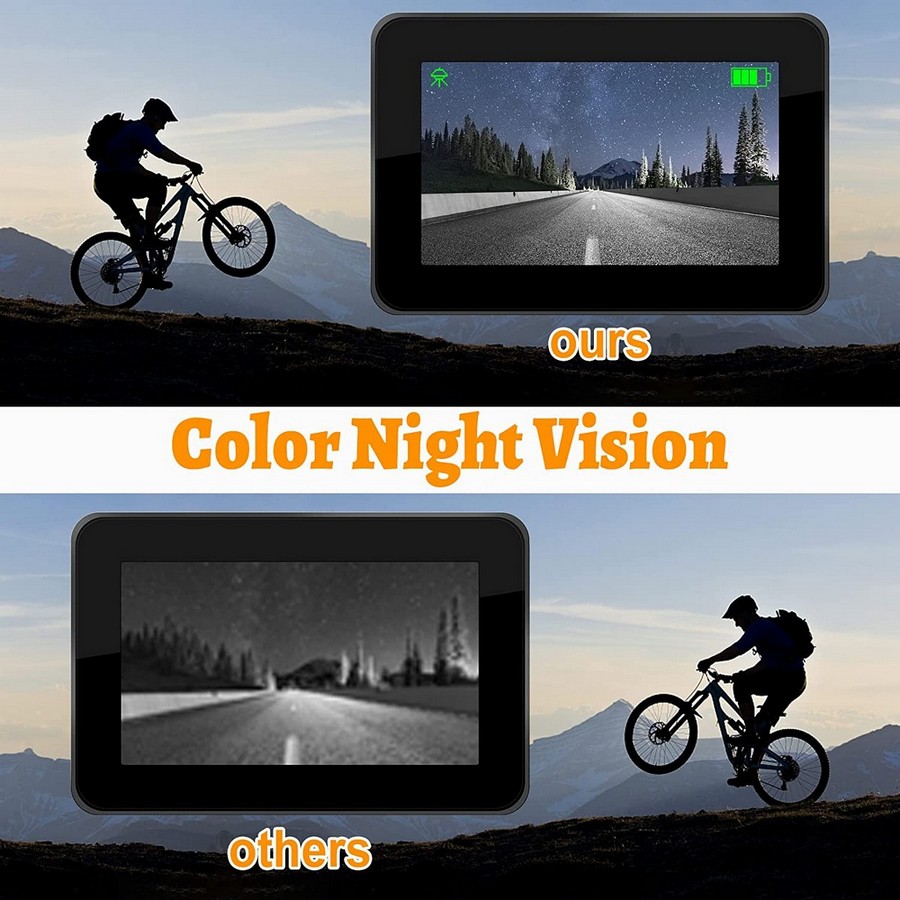 σύστημα κάμερας για ποδήλατα, έγχρωμη νυχτερινή όραση